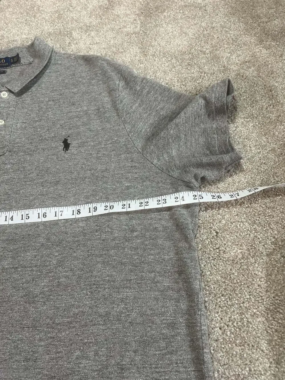 Polo Ralph Lauren Classic Fit Short Sleeve Polo Shirt Gray Heather